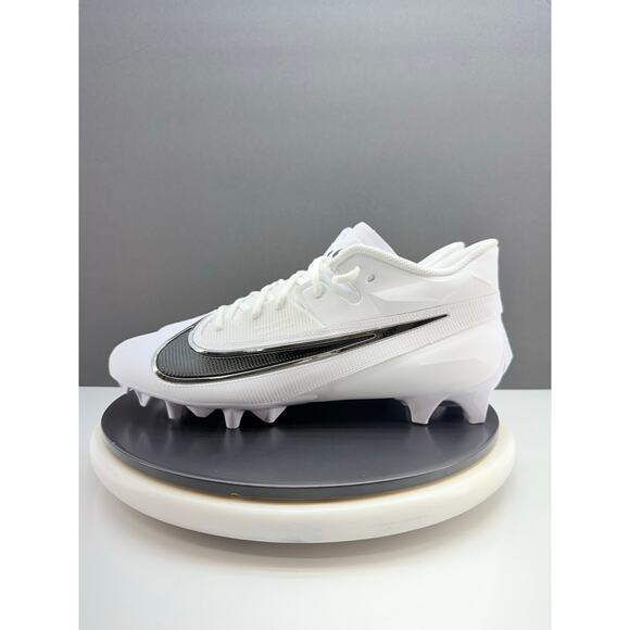 Nike Vapor Edge Elite 360 2 Mens Sz 13 White Black Football Cleats FZ4268-100 - Picture 1 of 9